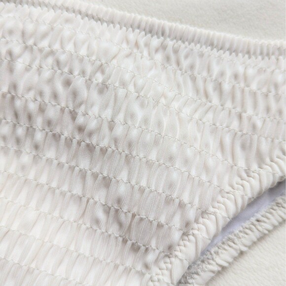 Victoria's Secret Swim Zuma Smocked Itsy Bottom White - Picture 2 of 4